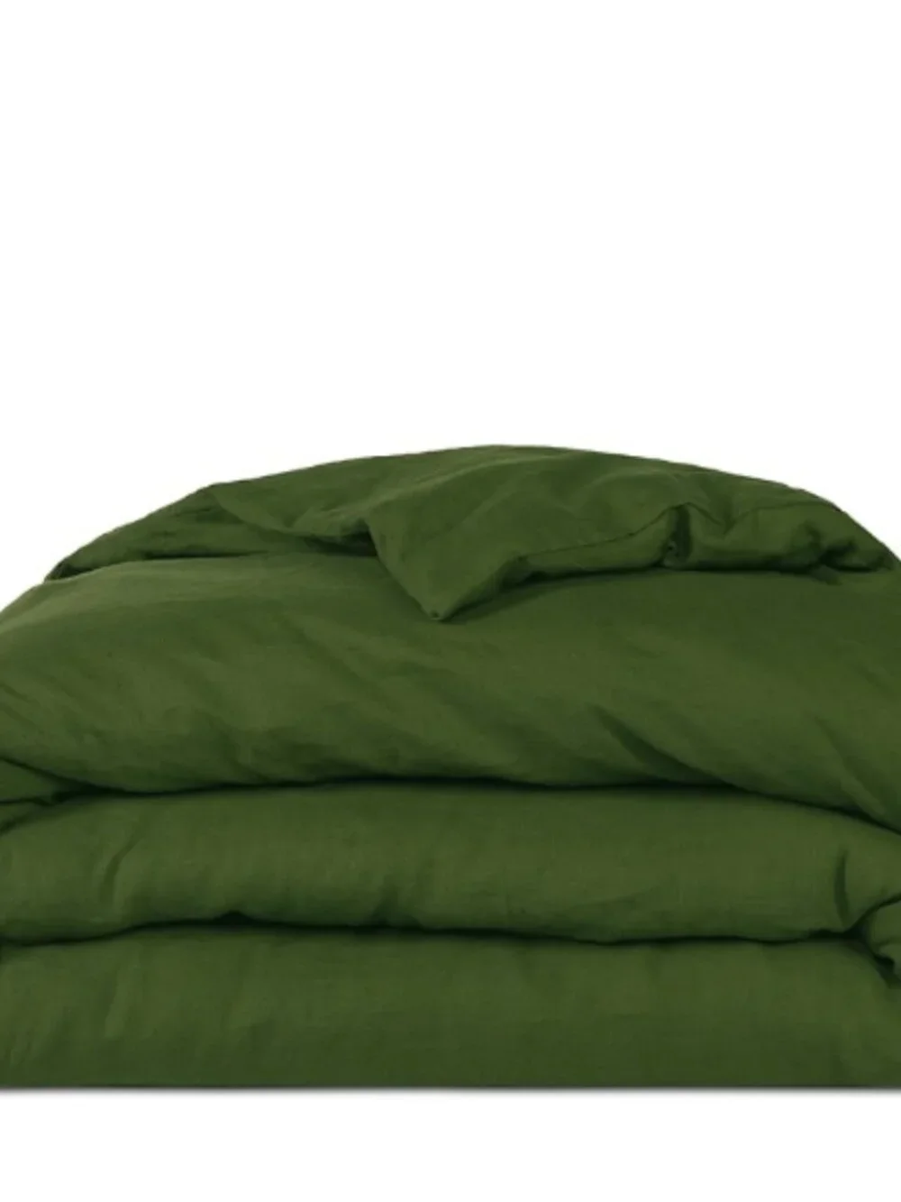 Aqua Linen Duvet Cover Set, Full/Queen